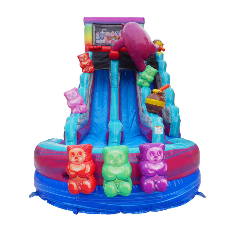 Gummi Bears 20’ Double Lane Waterslide