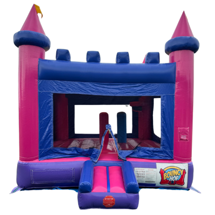 Cotton Candy Castle Bounce House