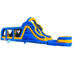 Melting Arctic Obstacle Course with 17’ Double Lane Slide an