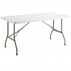 6’ White Folding Table