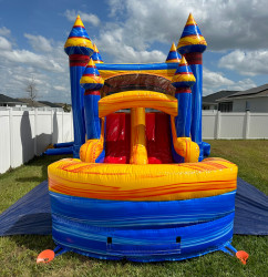 a3 1739068140 Melting Arctic Bounce House with Double Slides and Inflated