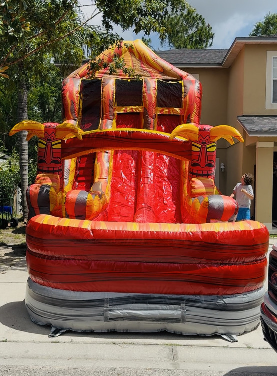 Tiki Volcano 20' Double Lane Waterslide