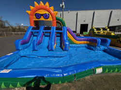 Toddler Splash Park with Triple Waterslides