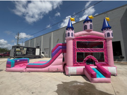 Princess Castle XL Bounce House with Double Slides